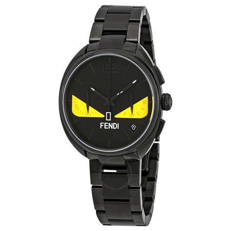 fendi momento bugs watch|Fendi Momento Bugs Black with Yellow Bug Eyes Dial.